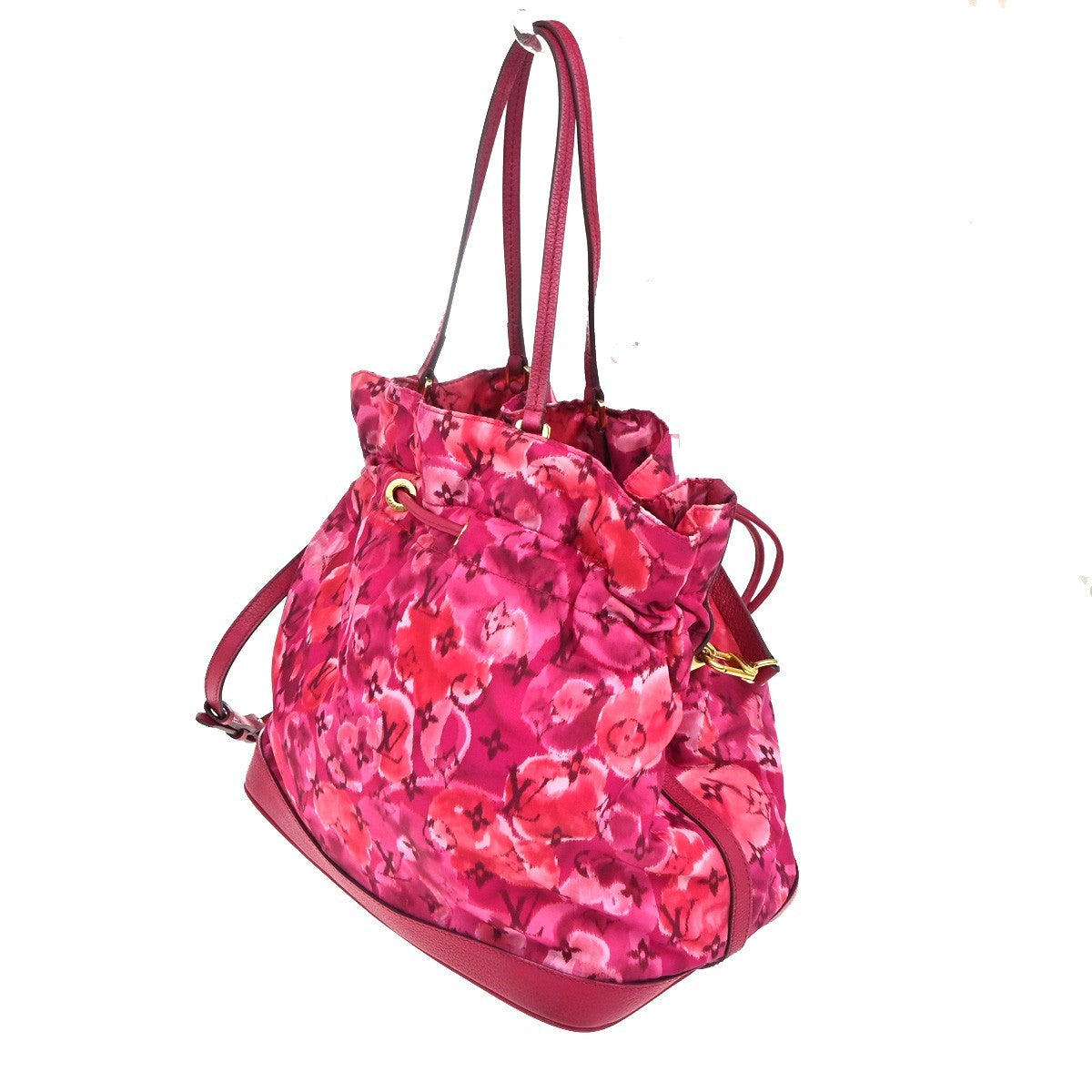 Louis Vuitton Noefull Handbag Ikat Nylon, Pink, Nylon, Shoulder Bag
