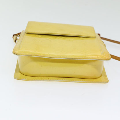Louis Vuitton Thompson Street Handbag Monogram Vernis, YELLOW, PATENT_LEATHER, Clutche & pouche