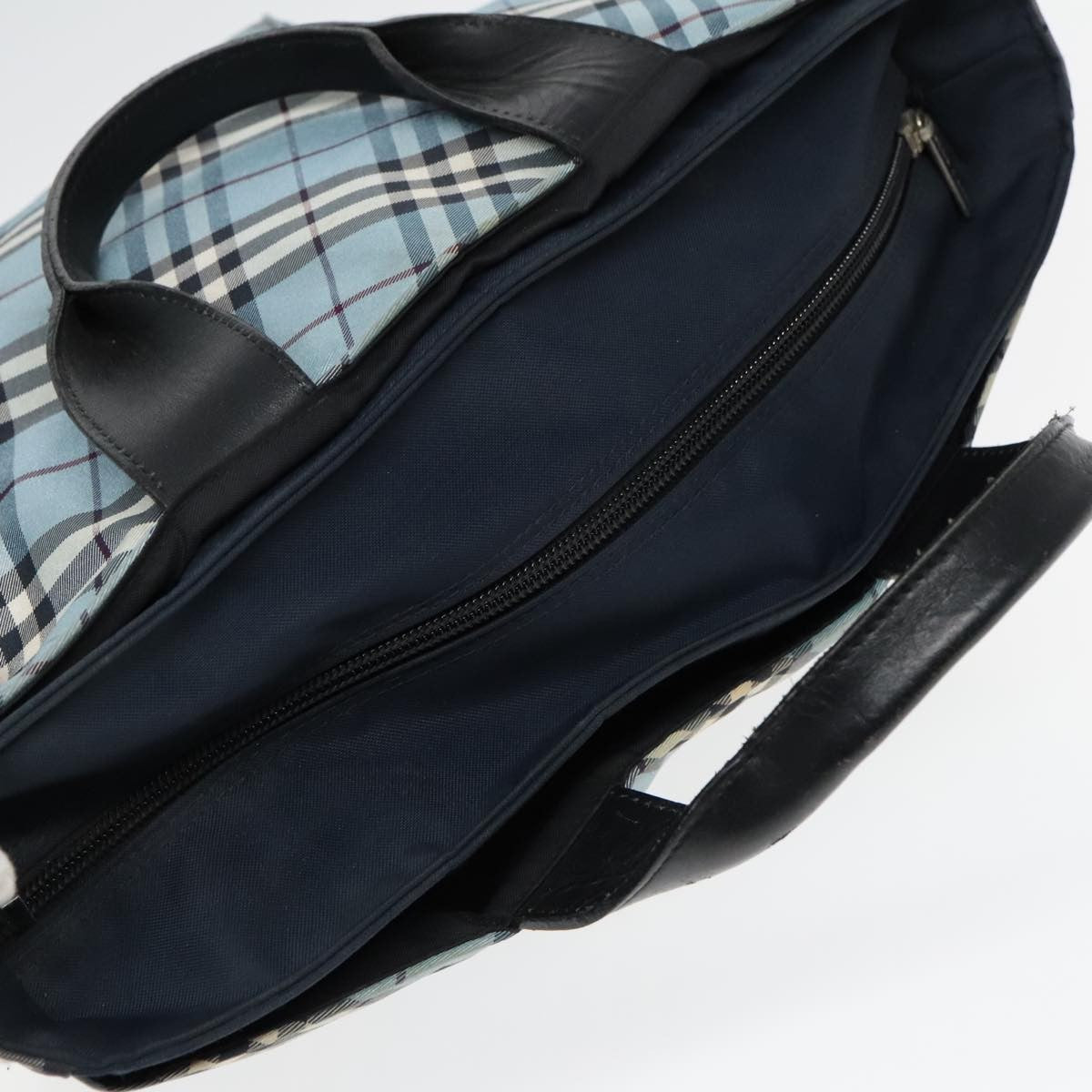 Burberry Nova Check Tote Nylon, BLUE, NYLON, Tote bag