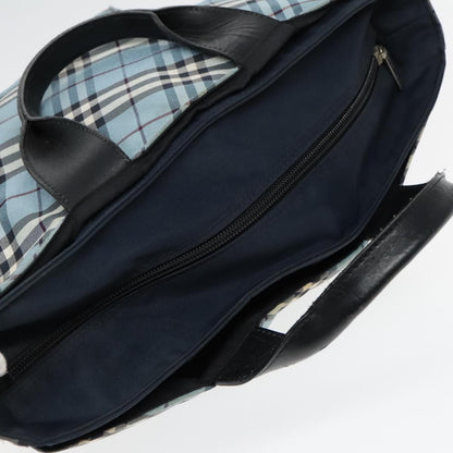 Burberry Nova Check Tote Nylon, BLUE, NYLON, Tote bag