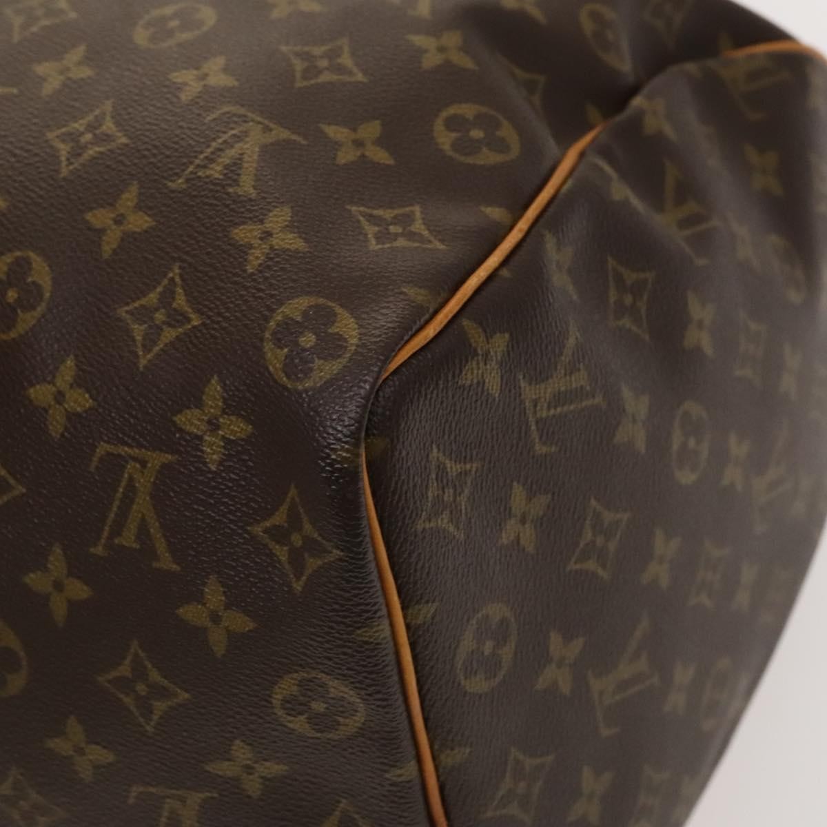 Louis Vuitton Keepall Bag Monogram Canvas, BROWN, CANVAS, Travel bag