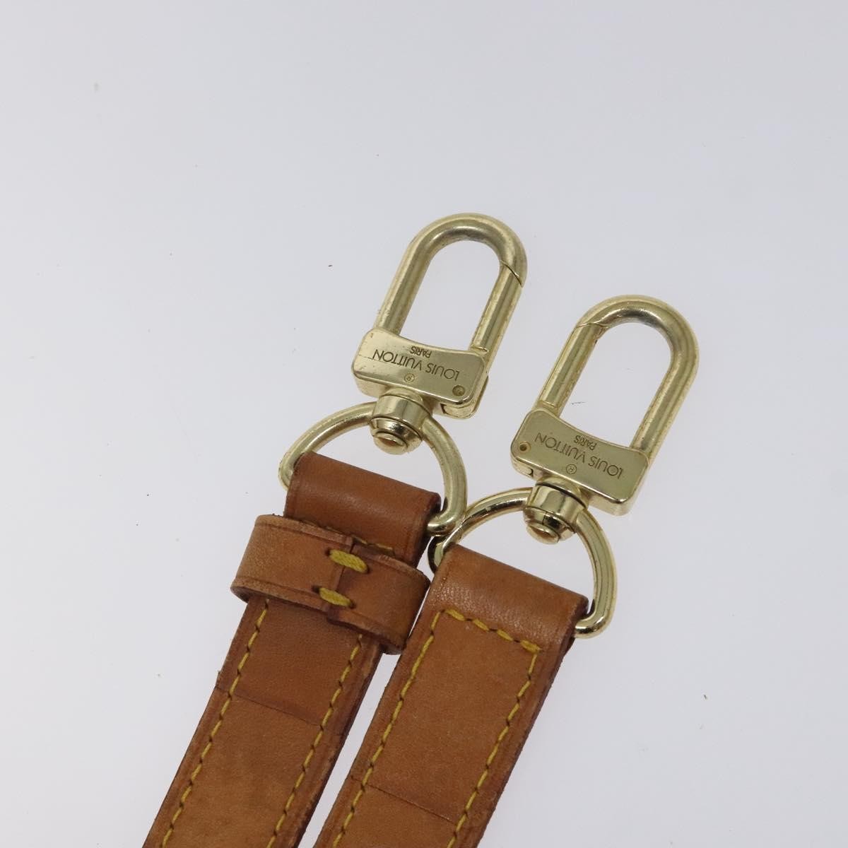 Louis Vuitton Adjustable Shoulder Strap Vachetta Leather, BEIGE, LEATHER, Straps