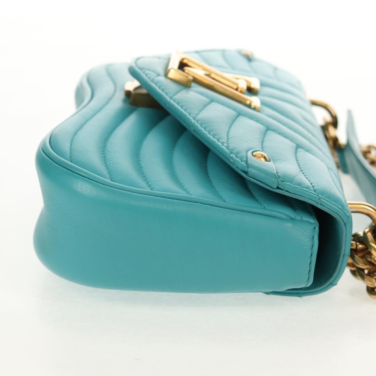 Louis Vuitton New Wave Chain Bag Quilted Leather, Blue, Leather, Shoulder Bag