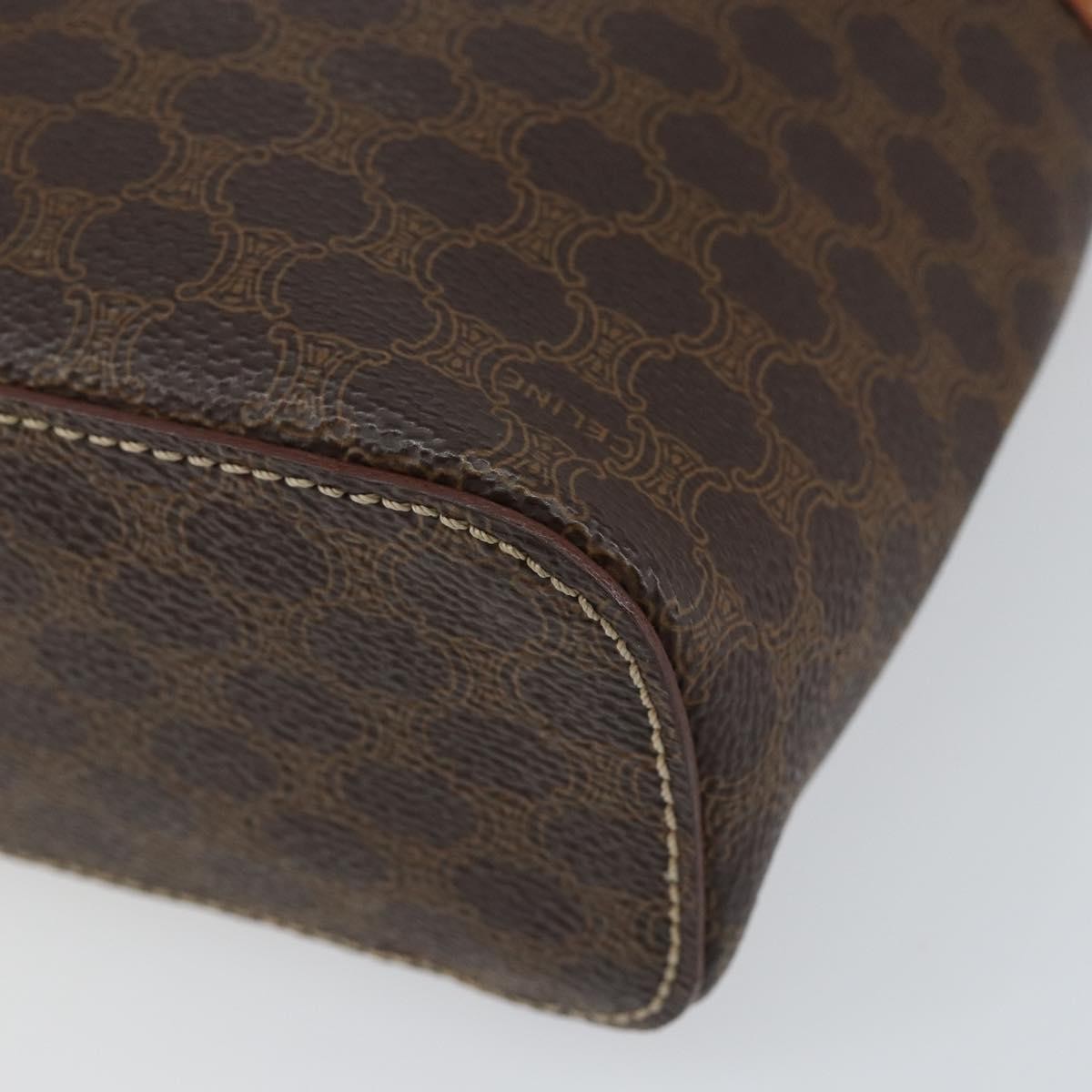 Celine Macadam Vanity Bag Canvas, BROWN, CANVAS, Handbag