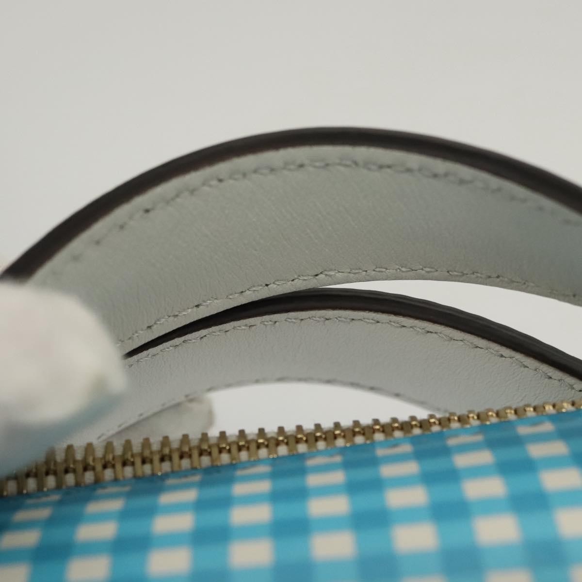 Fendi By The Way Satchel Printed Leather, BLUE, LEATHER, Handbag