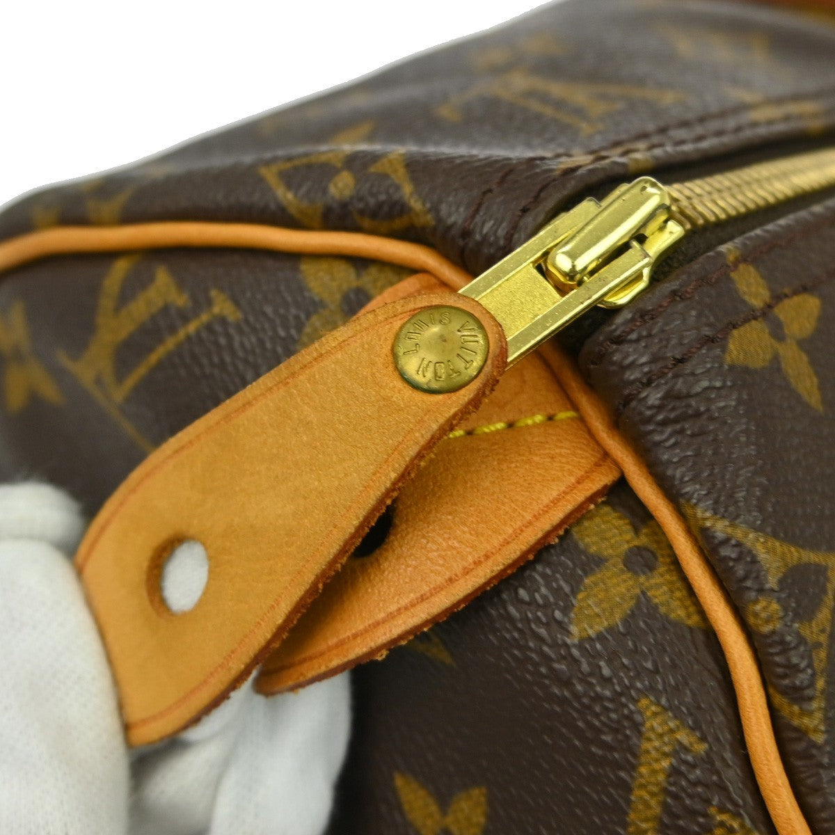 Louis Vuitton Speedy Handbag Monogram Canvas, Brown, Canvas, Handbag