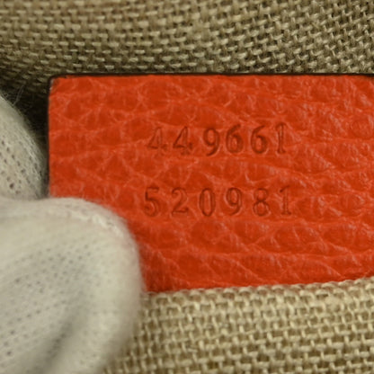 Gucci Convertible Dome Satchel Leather, ORANGE, LEATHER, Handbag