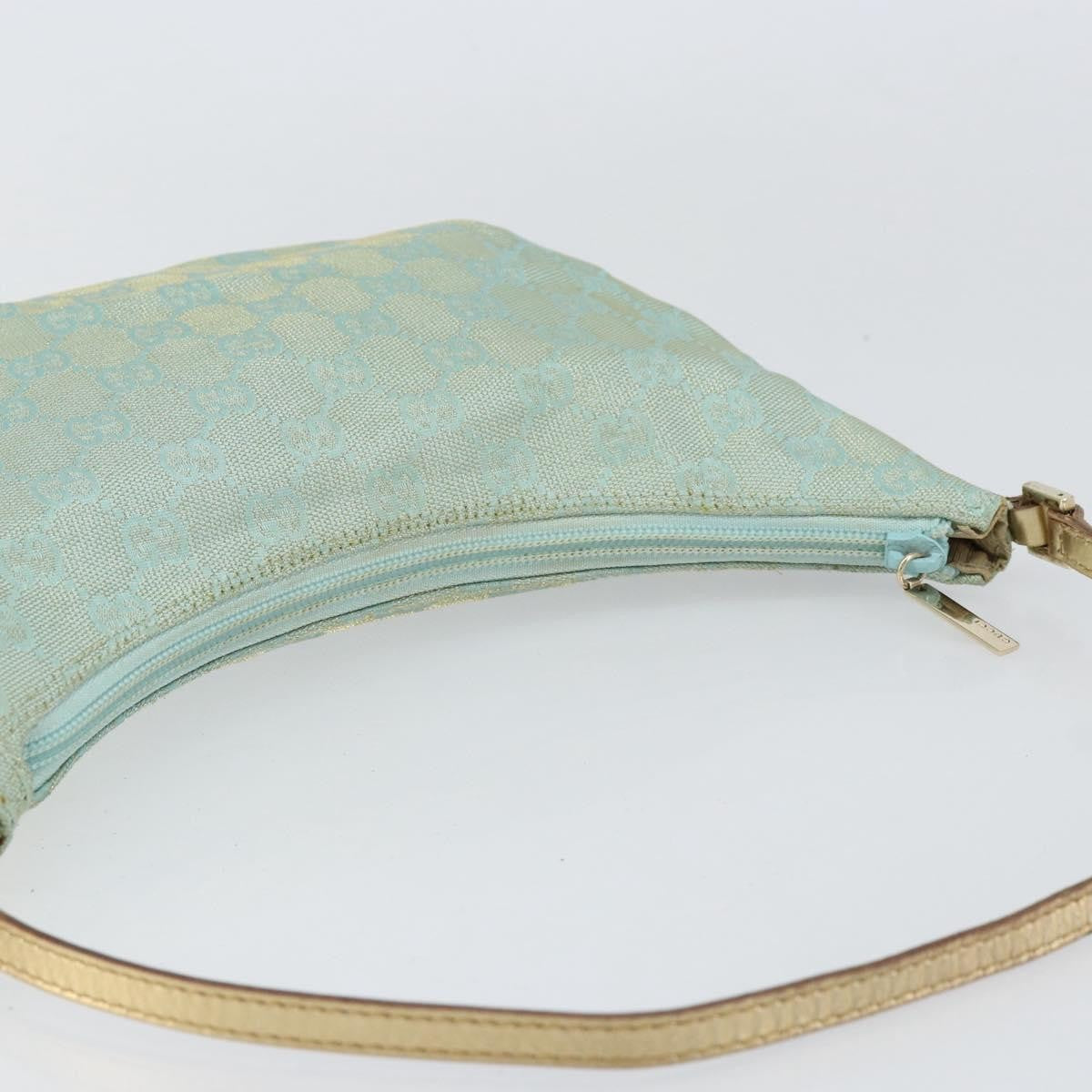 Gucci Vintage Pochette Shoulder Bag GG Canvas, BLUE, CANVAS, Shoulder bag