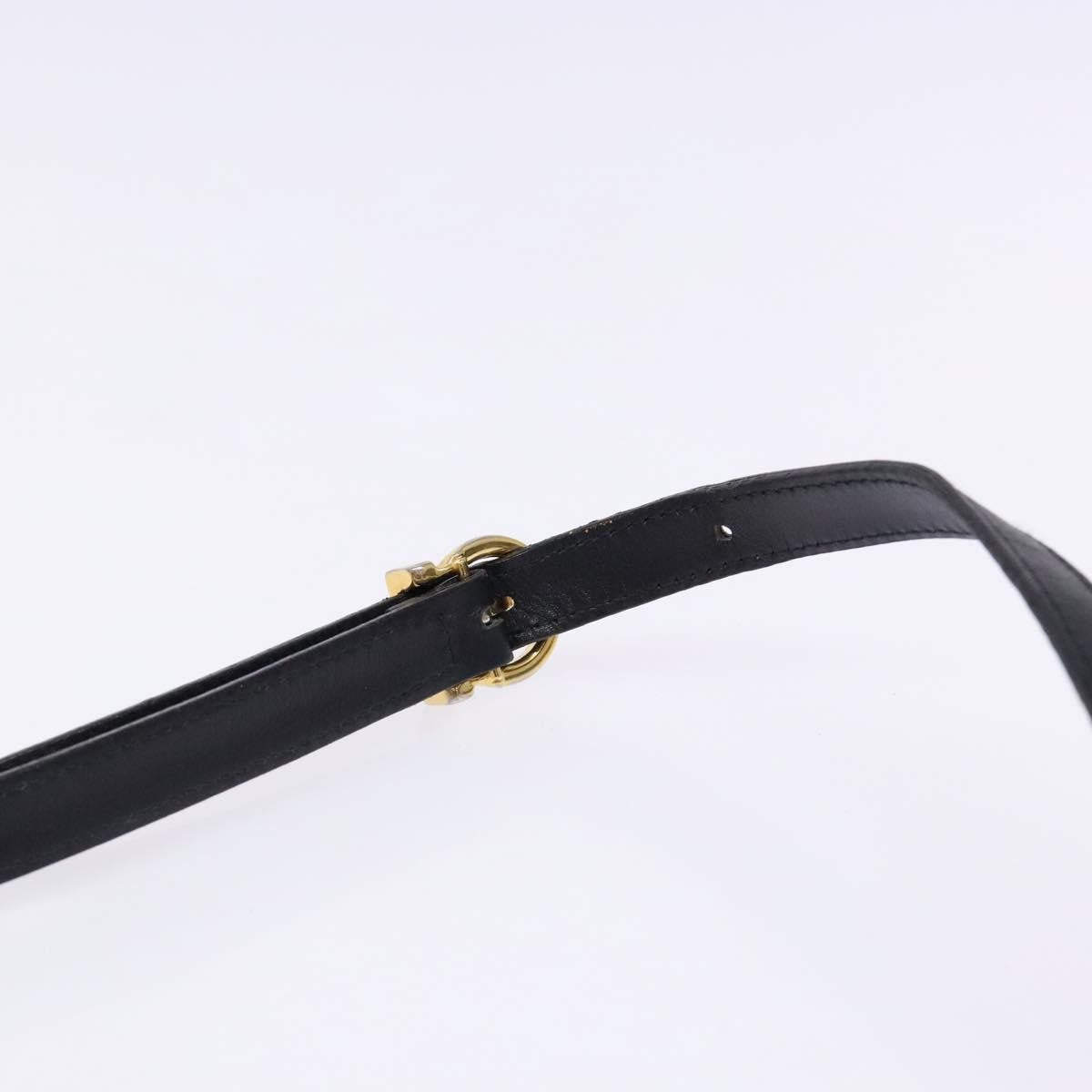 Salvatore Ferragamo Vala Shoulder Bag Leather, BLACK, LEATHER, Shoulder bag