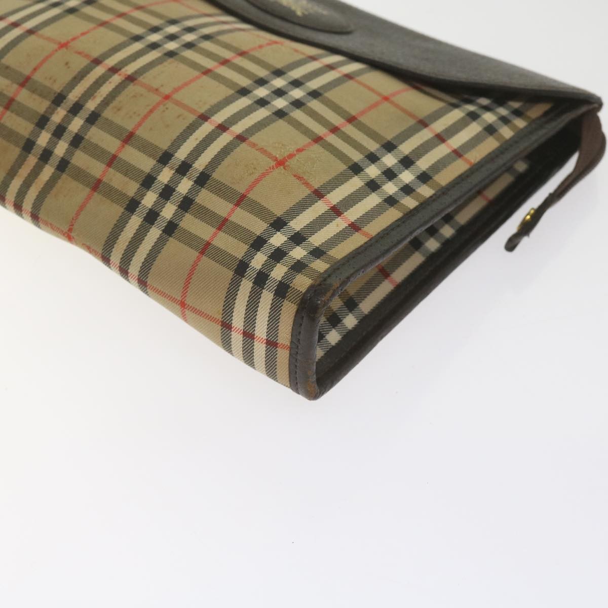 Burberry Nova check Pochette Canvas, BLACK, CANVAS, Clutche & pouche