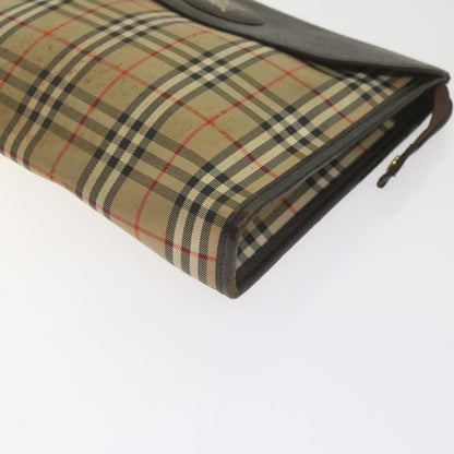 Burberry Nova check Pochette Canvas, BLACK, CANVAS, Clutche & pouche