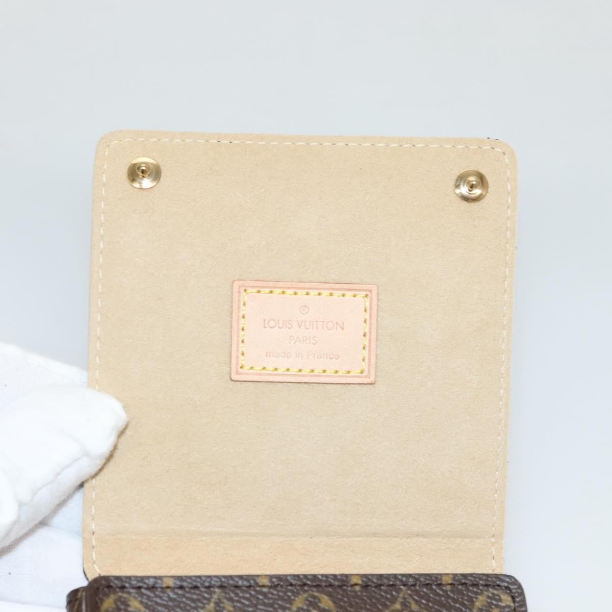 Louis Vuitton CASE JEWELRY BOX Canvas, BROWN, CANVAS, Wallets