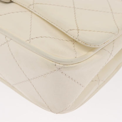 Chanel Reissue 2.55 Flap Bag Leather, WHITE, LEATHER, Shoulder bag