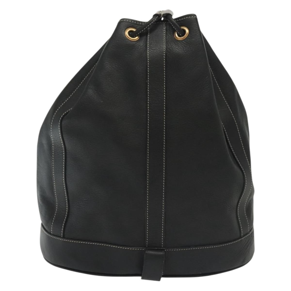 Bally Vintage Shoulder Bag Leather, BLACK, LEATHER, Shoulder bag