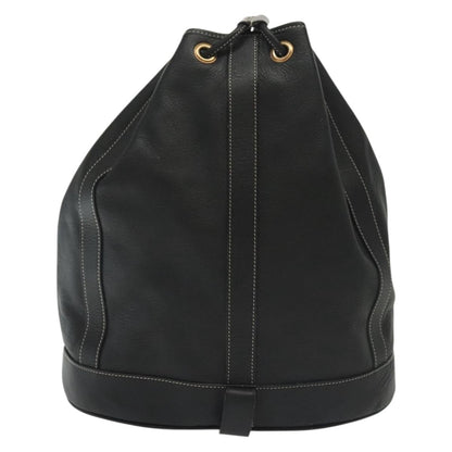 Bally Vintage Shoulder Bag Leather, BLACK, LEATHER, Shoulder bag
