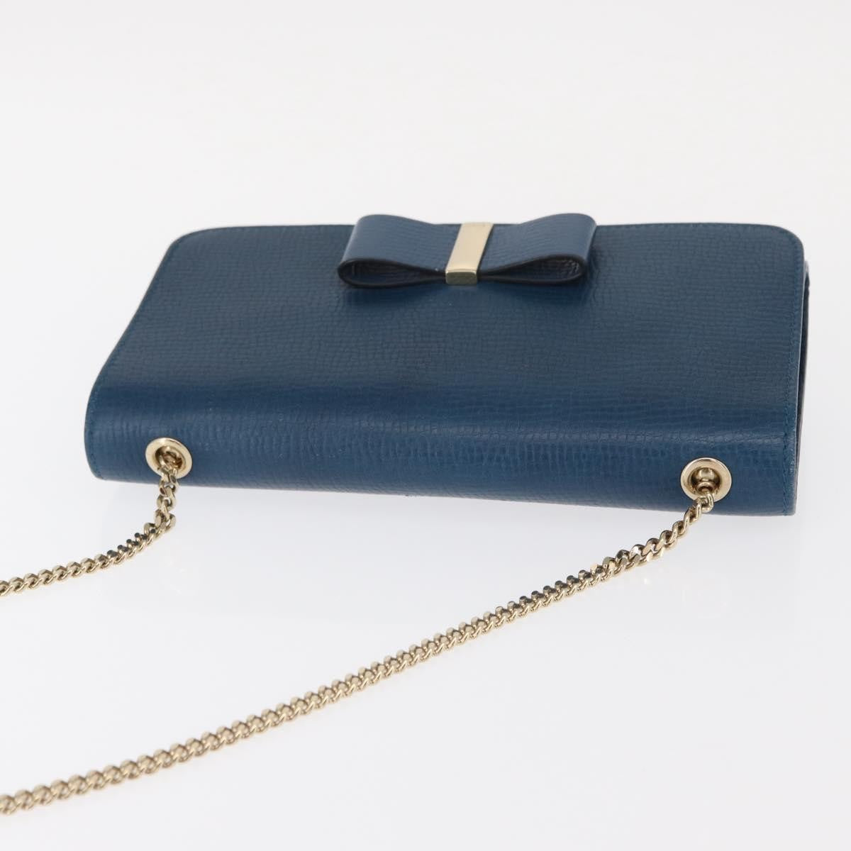 Chloe Vintage Shoulder Bag Leather, Blue, Leather, Shoulder Bag
