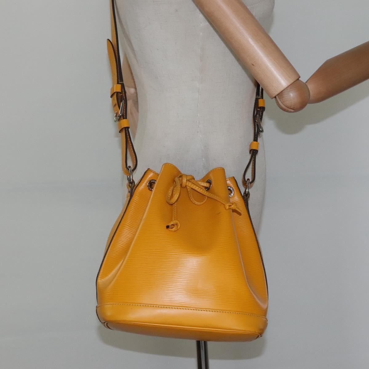 Louis Vuitton Petit Noe NM Handbag Epi Leather, Yellow, Leather, Shoulder Bag