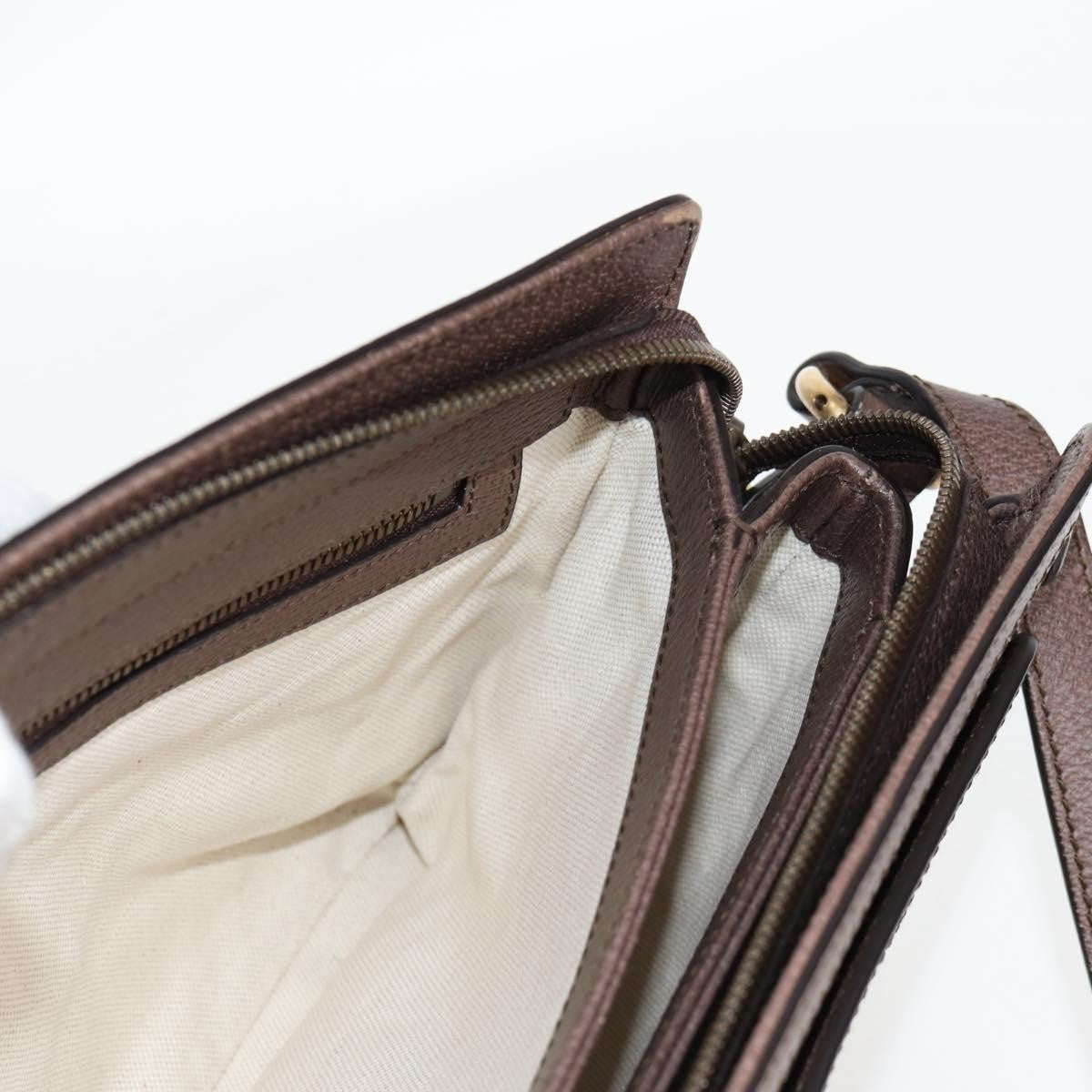 Gucci Ophidia Zip Shoulder Bag GG Coated Canvas, BEIGE, CANVAS, Shoulder bag