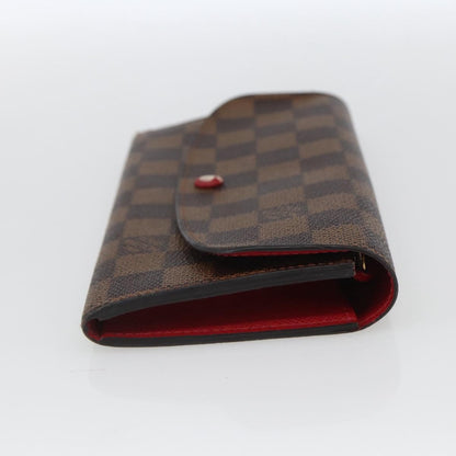Louis Vuitton Emilie Wallet Damier, BROWN, CANVAS, Wallets