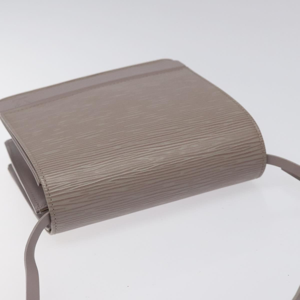 Louis Vuitton Biarritz Shoulder Bag Epi Leather, GRAY, LEATHER, Shoulder bag