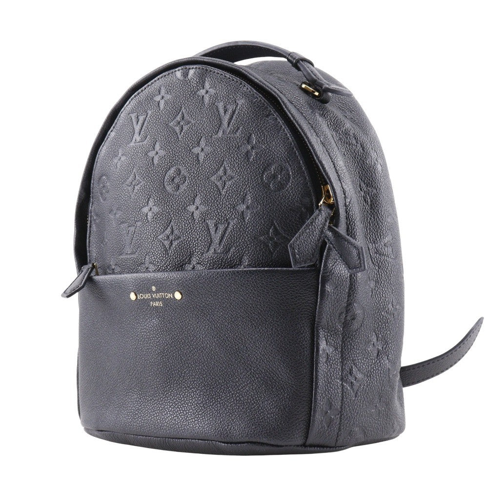 Louis Vuitton Sorbonne Backpack Pins Monogram Empreinte Leather, BLACK, CANVAS, Backpack