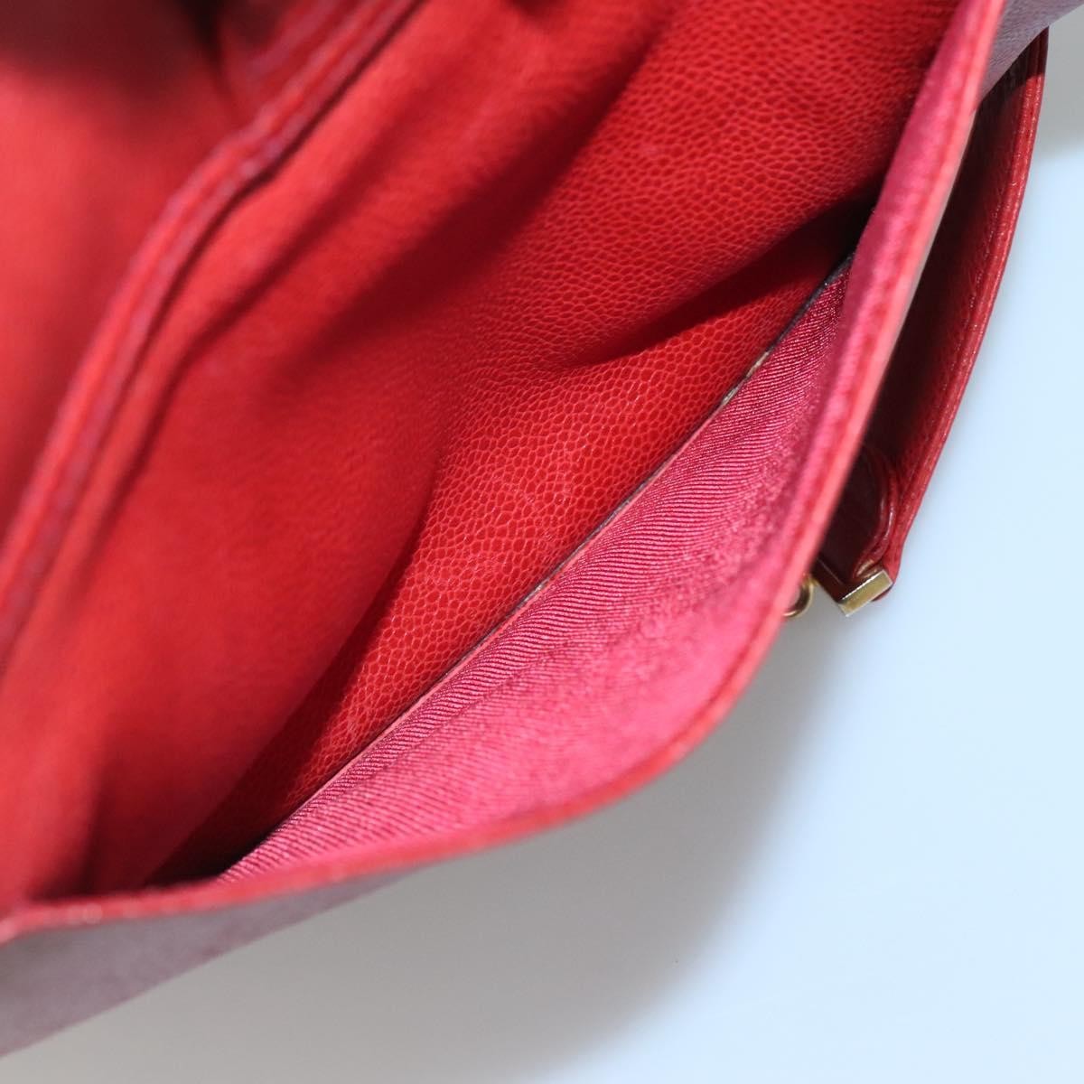 Chanel Vintage Backpack Caviar, RED, LEATHER, Backpack