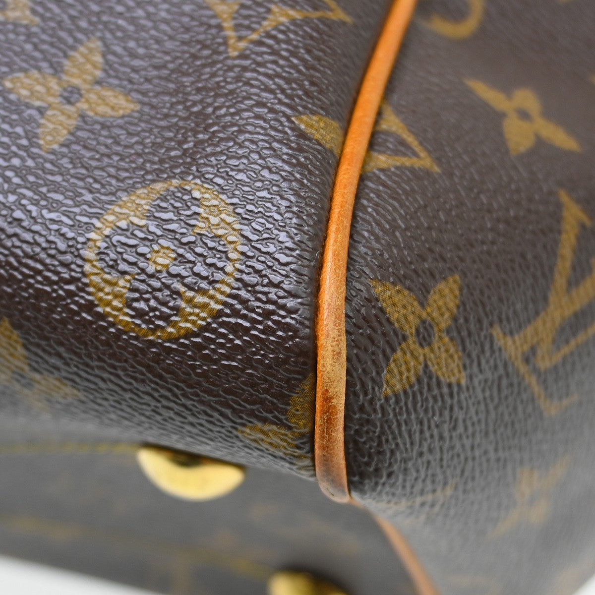 Louis Vuitton Tivoli Handbag Monogram Canvas, Brown, Canvas, Handbag