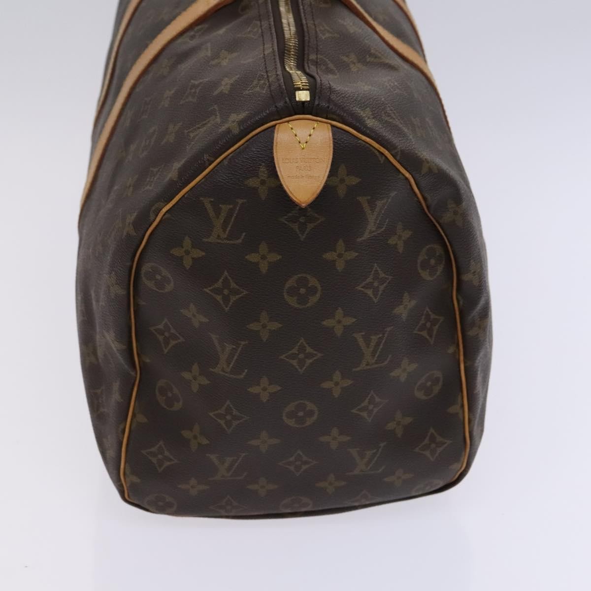 Louis Vuitton Keepall Bag Monogram Canvas, BROWN, CANVAS, Travel bag