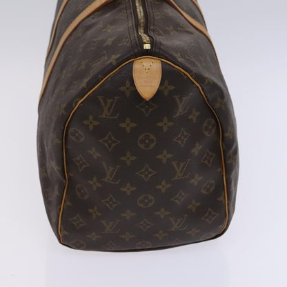 Louis Vuitton Keepall Bag Monogram Canvas, BROWN, CANVAS, Travel bag