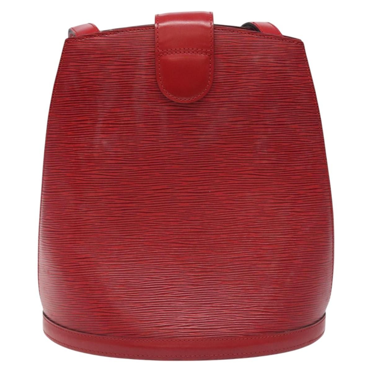 Louis Vuitton Cluny Shoulder Bag Epi Leather, RED, LEATHER, Shoulder bag