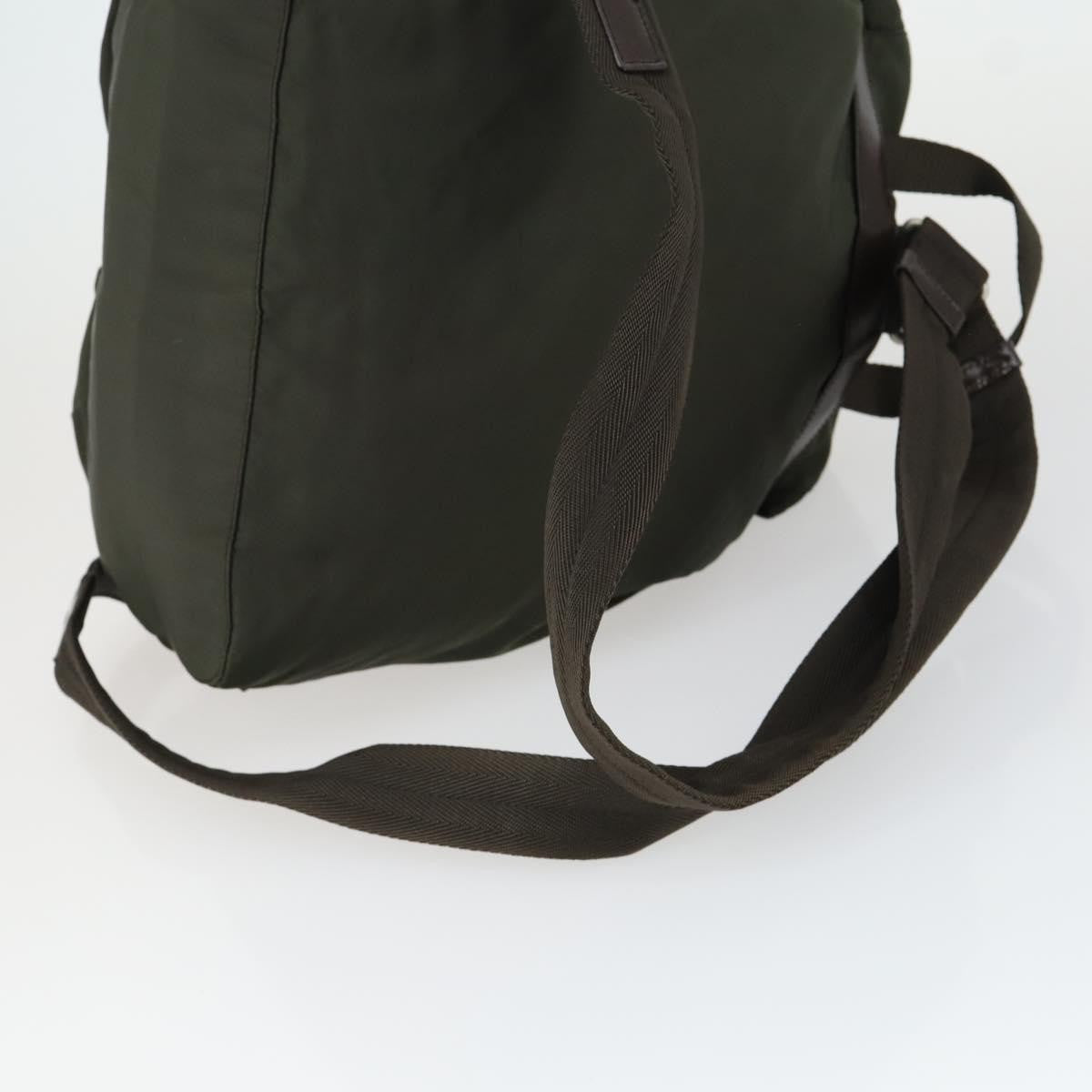Prada Double Front Pocket Backpack Tessuto, KHAKI, NYLON, Backpack