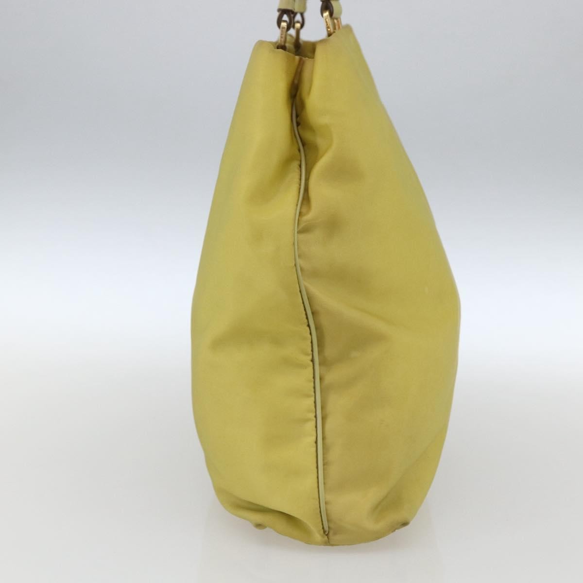 Prada Vintage Tote Tessuto, YELLOW, NYLON, Tote bag