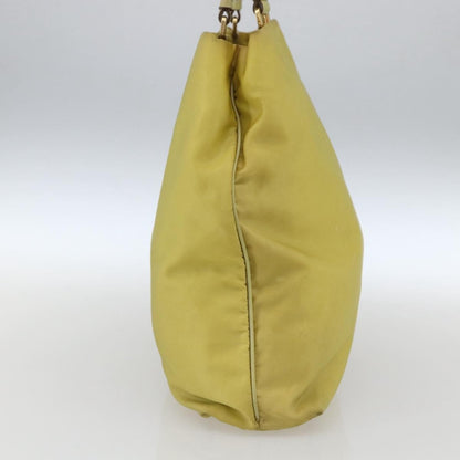 Prada Vintage Tote Tessuto, YELLOW, NYLON, Tote bag