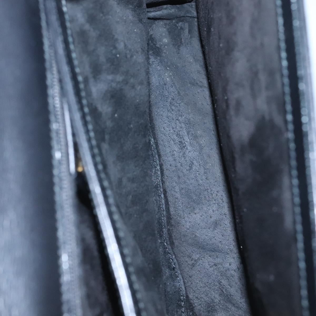 Gucci Vintage Handbag Leather, BLACK, LEATHER, Handbag