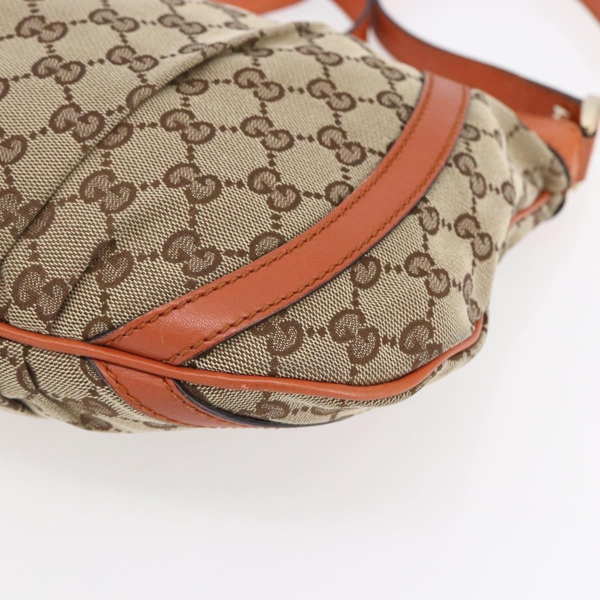 Gucci D Ring Messenger Bag GG Canvas, BEIGE, CANVAS, Shoulder bag