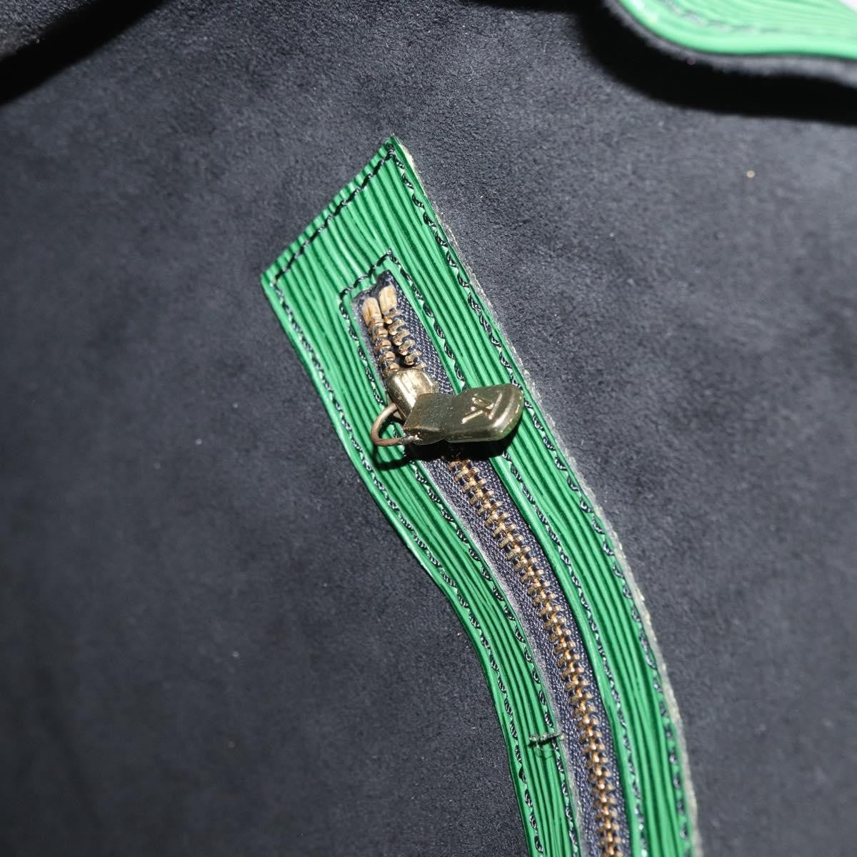 Louis Vuitton Randonnee Backpack Epi Leather, GREEN, LEATHER, Shoulder bag