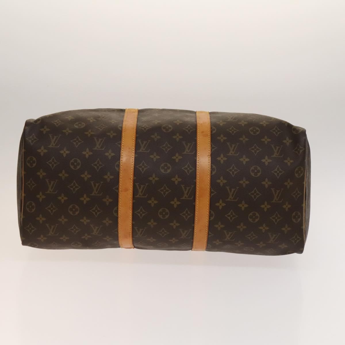 Louis Vuitton Keepall Bag Monogram Canvas, BROWN, CANVAS, Travel bag