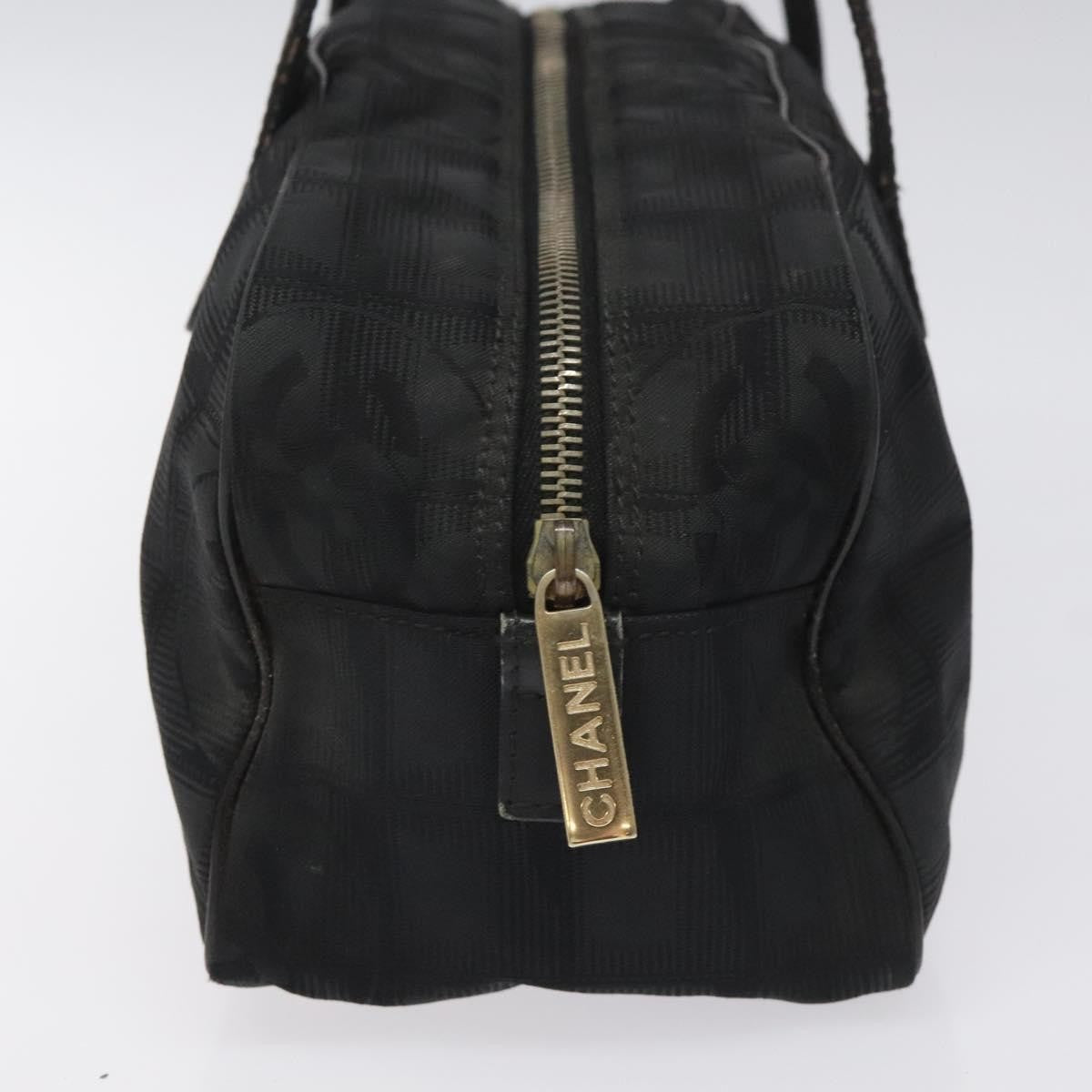 Chanel Travel Line Satchel Nylon, BLACK, NYLON, Handbag
