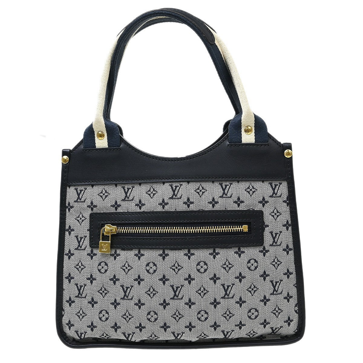 Louis Vuitton Kathleen Tote Mini Lin, Blue, Canvas, Handbag