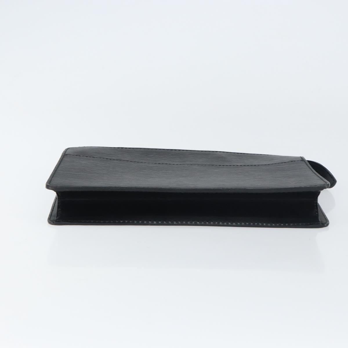 Louis Vuitton Pochette Homme Epi Leather, BLACK, LEATHER, Clutche & pouche