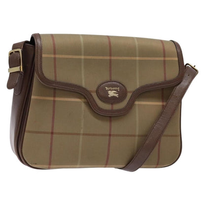 Burberry Nova check Shoulder bag Canvas, BEIGE, CANVAS, Shoulder bag