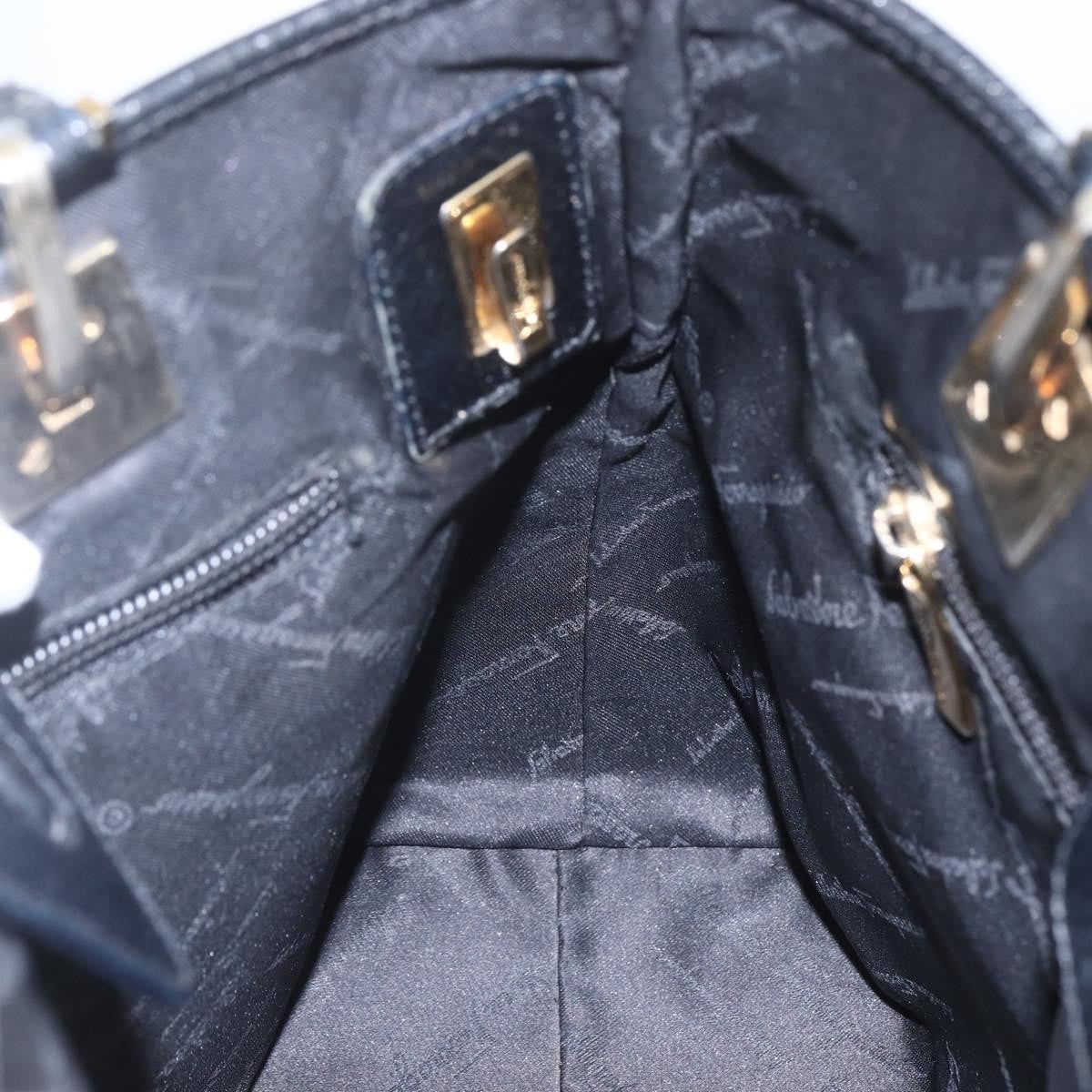 Salvatore Ferragamo Vintage Tote bag Nylon, BLACK, NYLON, Tote bag