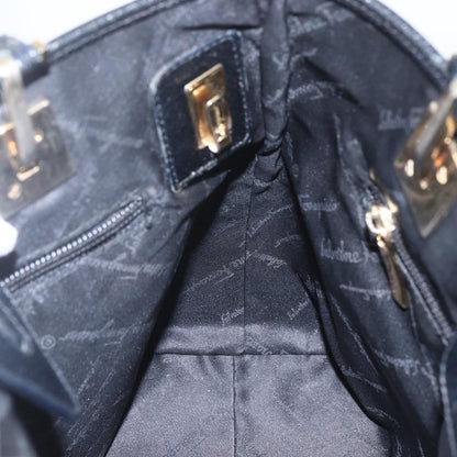 Salvatore Ferragamo Vintage Tote bag Nylon, BLACK, NYLON, Tote bag