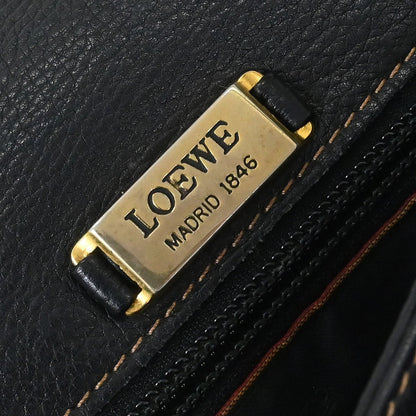 Loewe Anagram Shoulder Bag Leather, Navy, Leather, Shoulder Bag