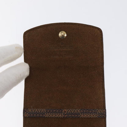 Louis Vuitton Cufflinks Case Damier, BROWN, CANVAS, Jewelry set