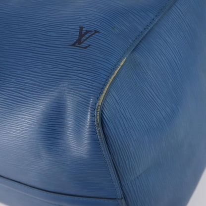 Louis Vuitton Keepall Bag Epi Leather, BLUE, LEATHER, Travel bag