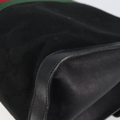 Gucci Sherry line pouch Canvas, BLACK, CANVAS, Clutche & pouche
