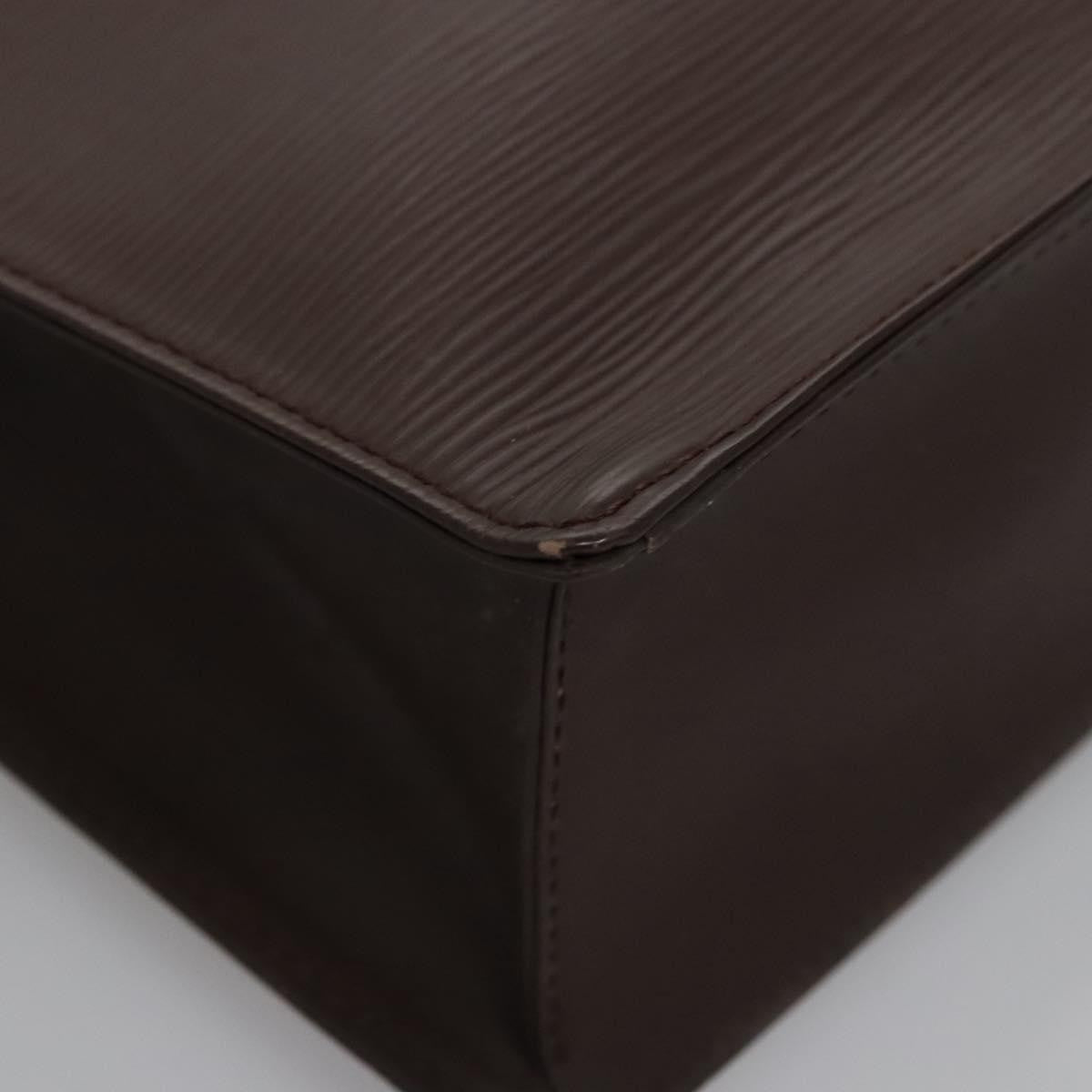 Louis Vuitton Sac Plat Bag Epi Leather, BROWN, LEATHER, Handbag