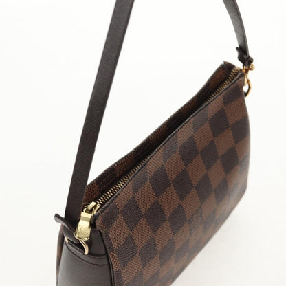 Louis Vuitton Trousse Make Up Bag Damier, BROWN, CANVAS, Clutche & pouche