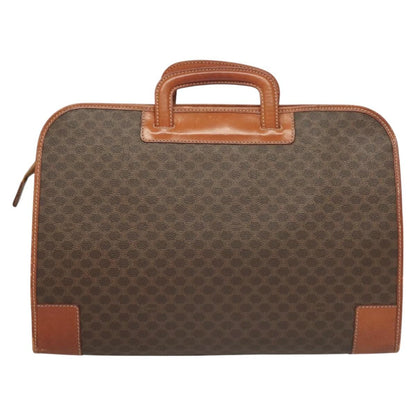 Celine Macadam Briefcase Canvas and leather, BROWN, CANVAS, Briefcase